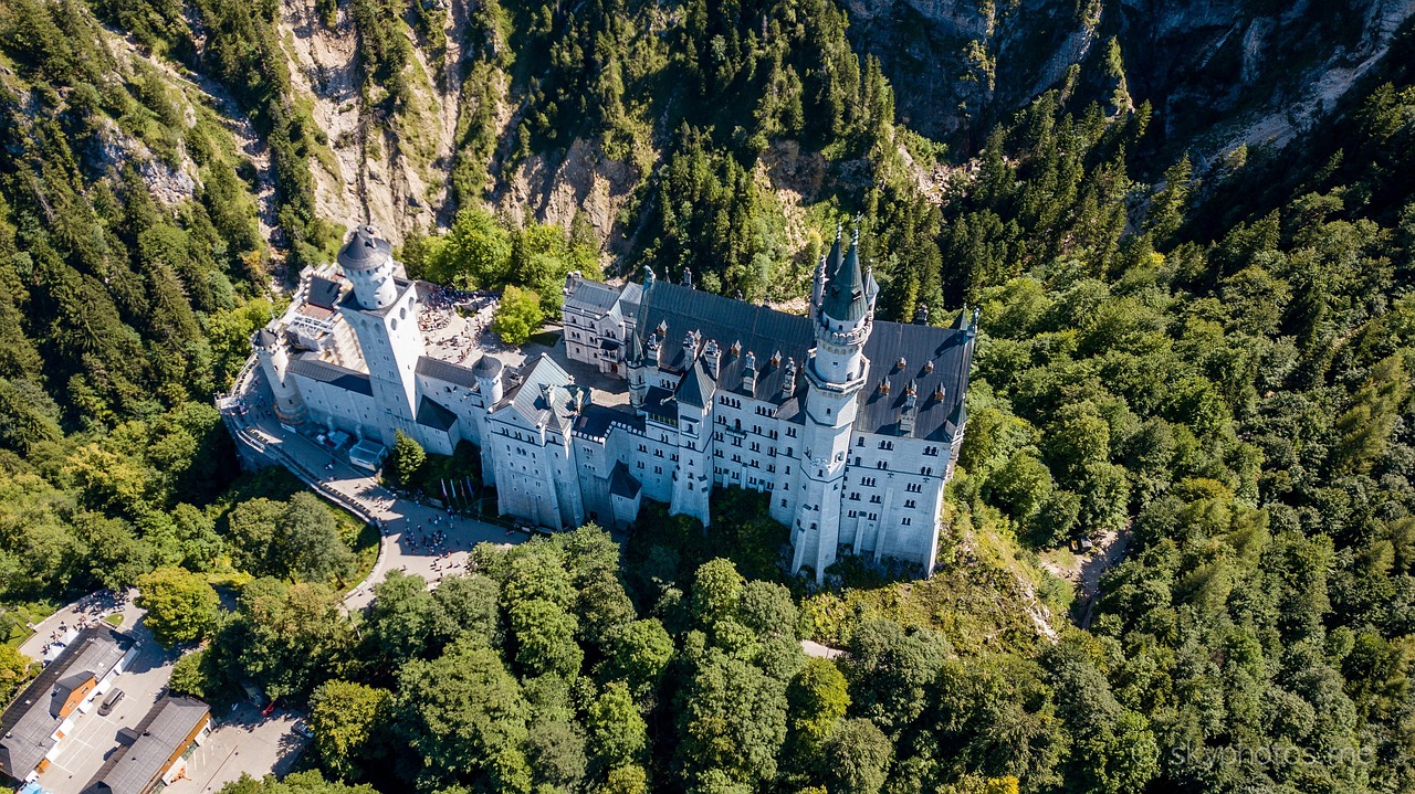 The exterior of Neuschwanstein Castle