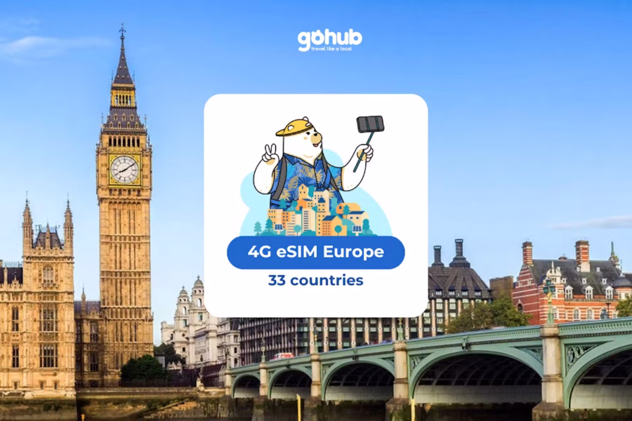 33 European regions eSIM