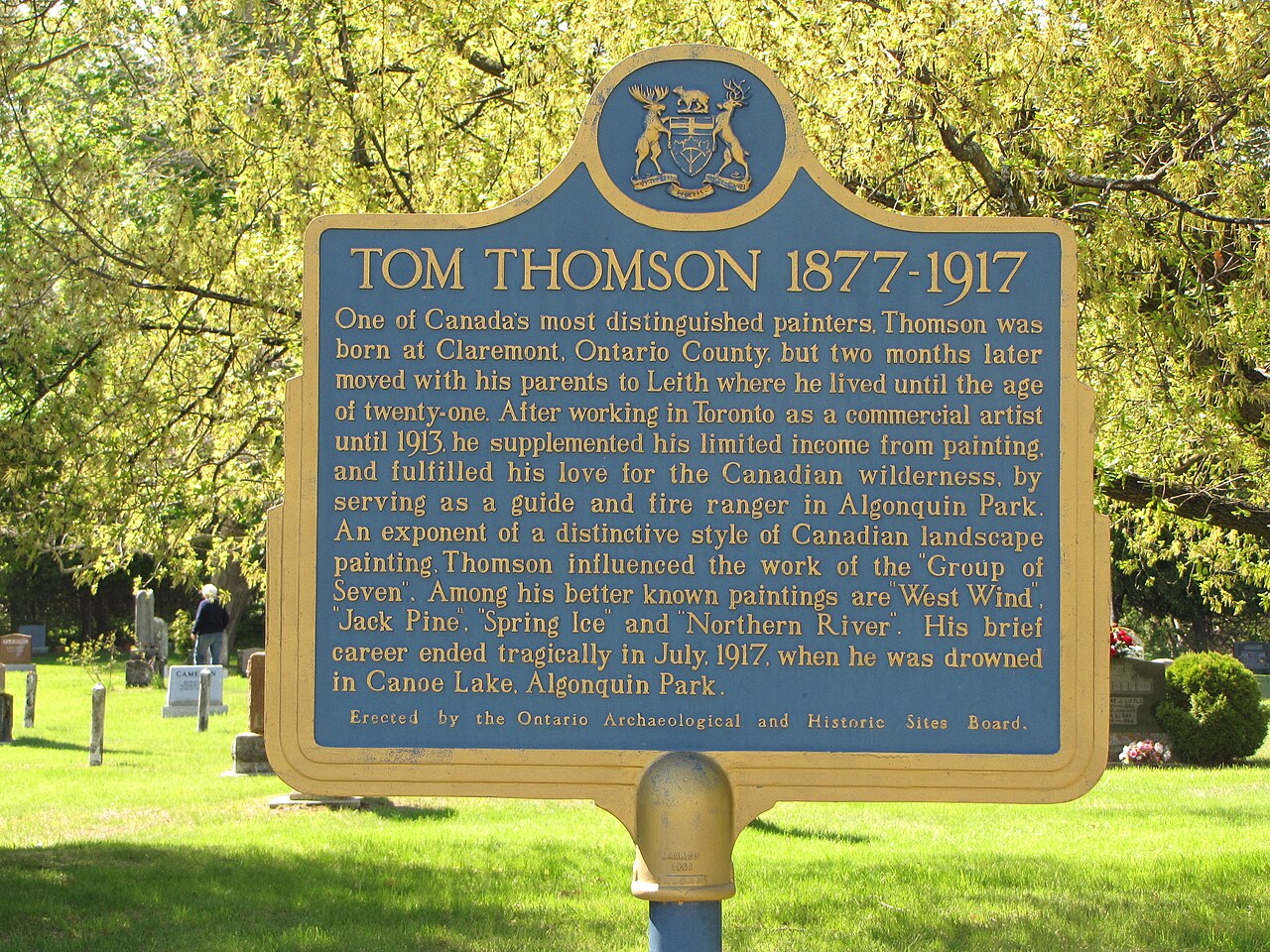 Tom Thomson Mystery Self-Guided GPS Walking Tour