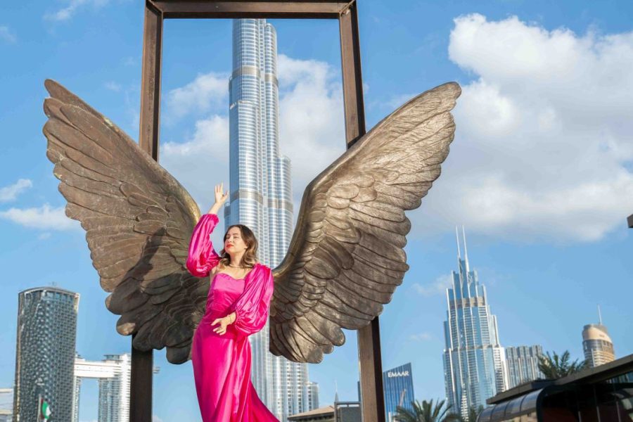 Dubai Flying Dress Photoshoot